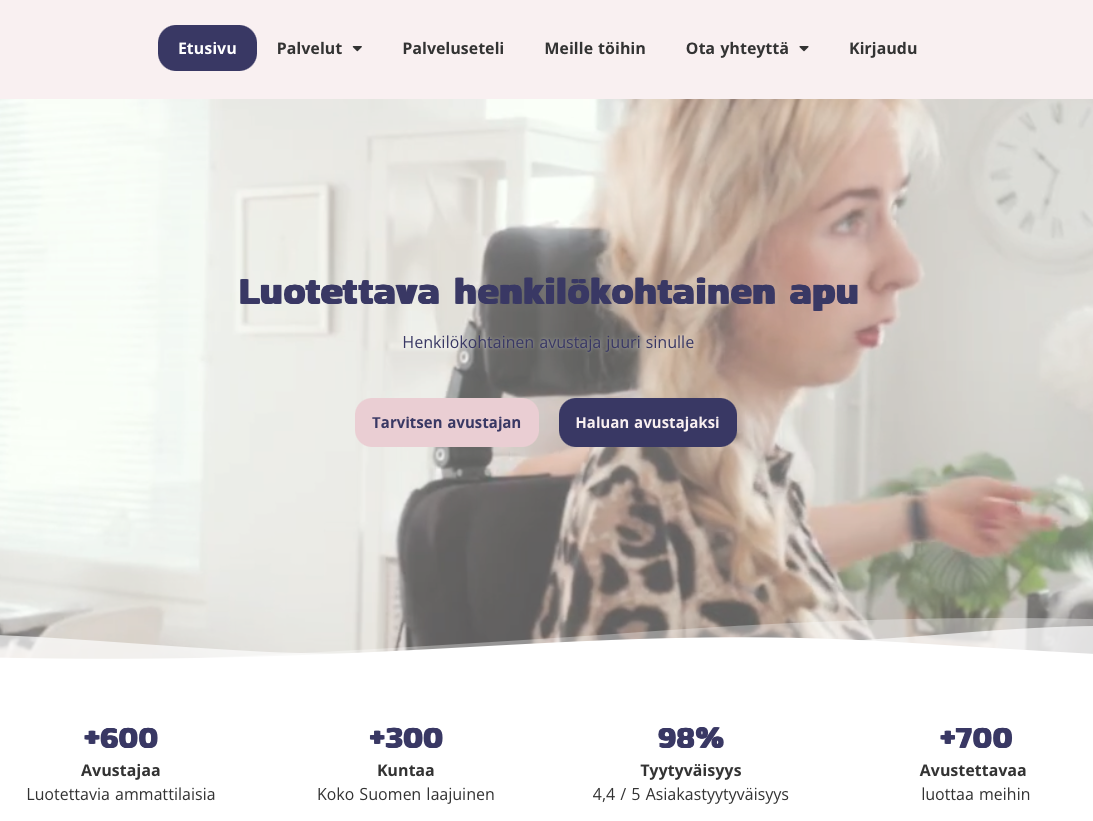 Avustaja.fi – Luotettava henkilökohtainen apu – avustajapalvelut koko Suomessa